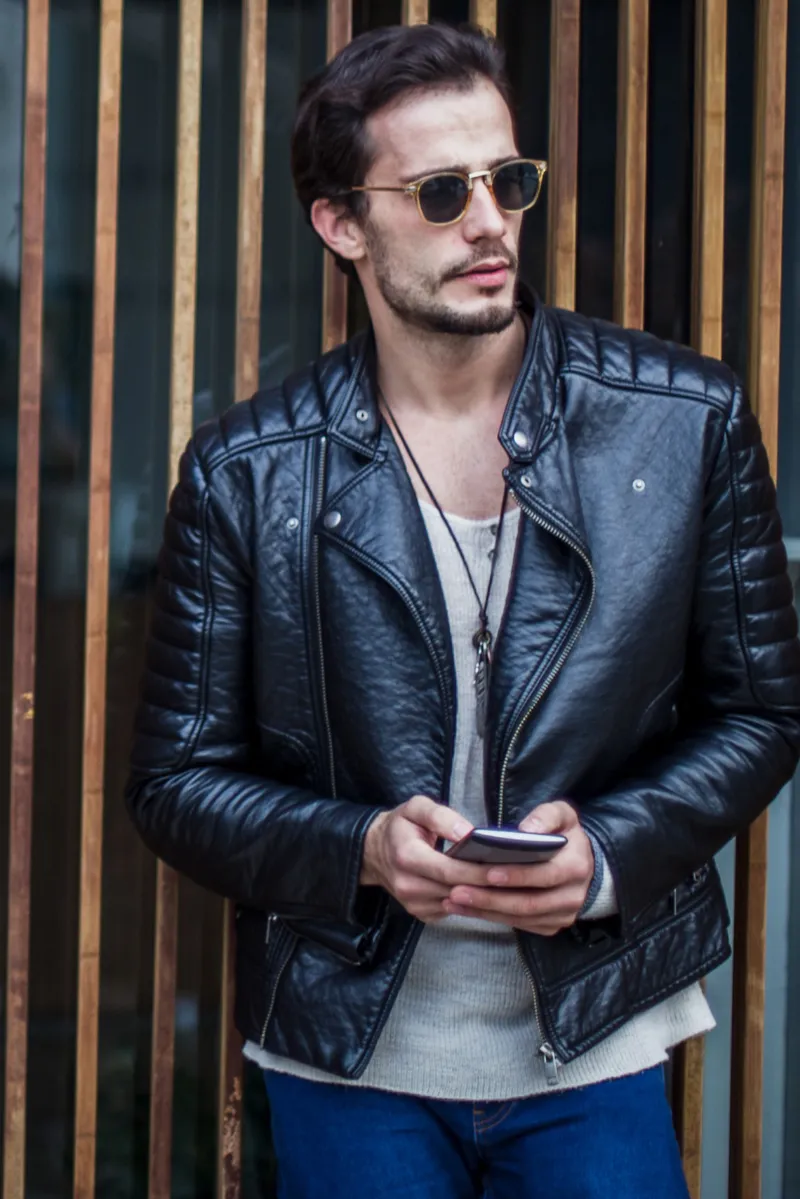 leather jacket